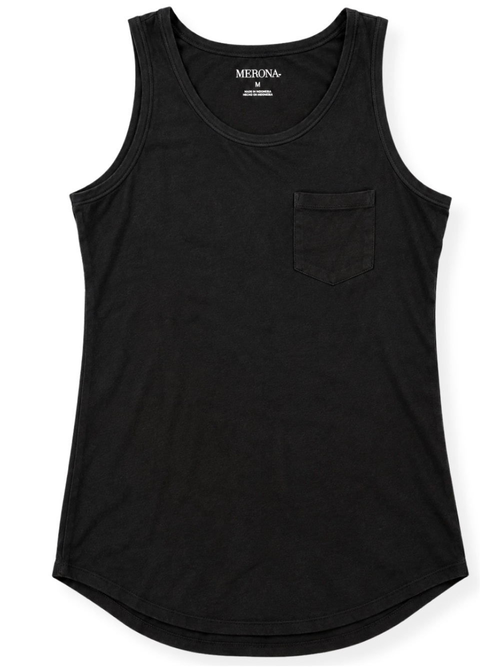 Merona Black Scoop Neck Pocket Tank - Women's